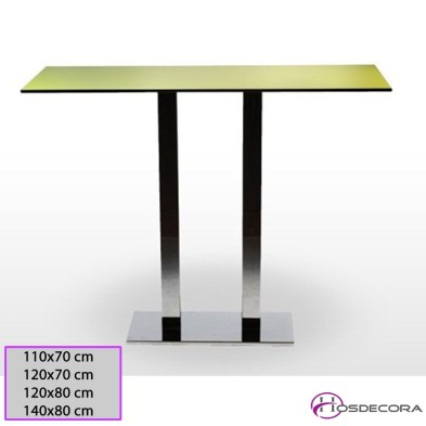 Mesa alta Sevia Tablero Rectangular Compacto