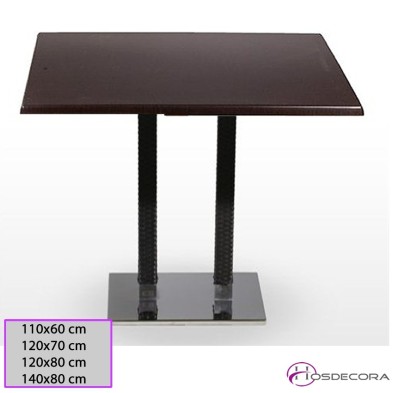 Mesa Alta Coles Tablero rectangular Werzalit