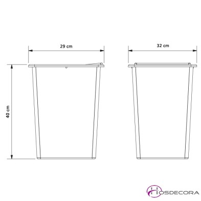 Contenedor de Desperdicios y Reciclaje 06-486024+