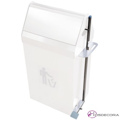 Papelera basculante en acero inox 080604