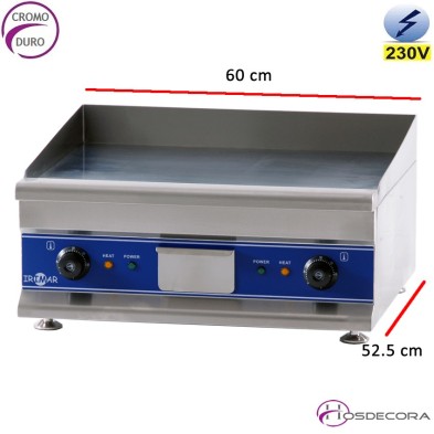 Plancha de cromo eléctrica 5 Kw - 12 mm