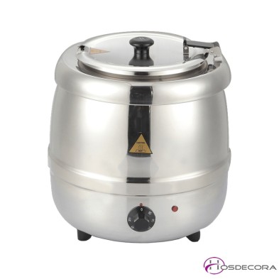 Olla de sopa caliente 10L de acero inox