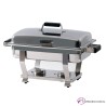 Chafing dish de acero inox y tapa extraible