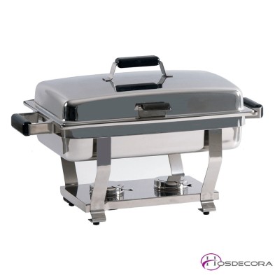 Chafing dish de acero inox y tapa extraible