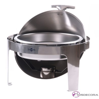 Chafing dish de acero inox y tapa basculante