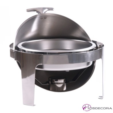 Chafing dish de acero inox y tapa basculante