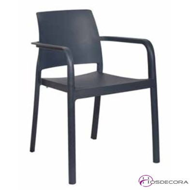 Silla de bar apilable Dock en polipropileno