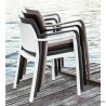 Silla de bar apilable Dock en polipropileno