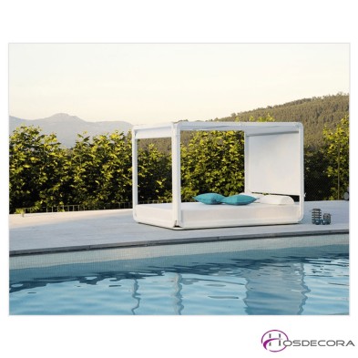 Cama balinesa Carrizo en aluminio