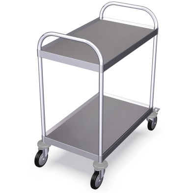 Carro de Servicio Inox 2 estantes- 835x535x975 - 140Kg.
