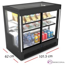 Expositora de vinos fria -Acceso trasera 3 estantes