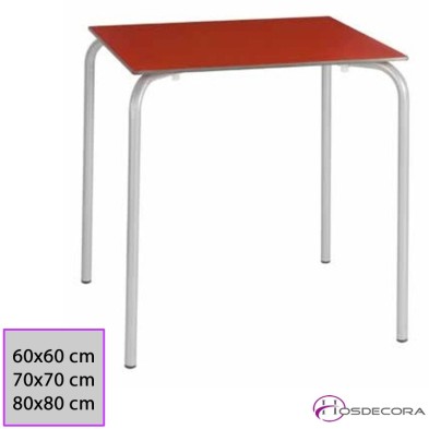 Mesa acero Tablero Compacto  60x60x73