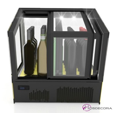 Expositora refrigerada vinos -Acceso trasera 3 estantes