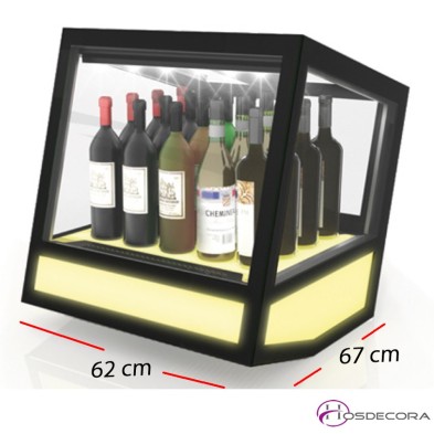 Expositora refrigerada vinos -Acceso trasera 3 estantes