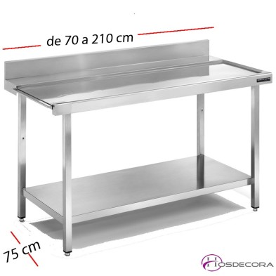 Mesa para lavavajillas central 60 x 60 cm FESCE066