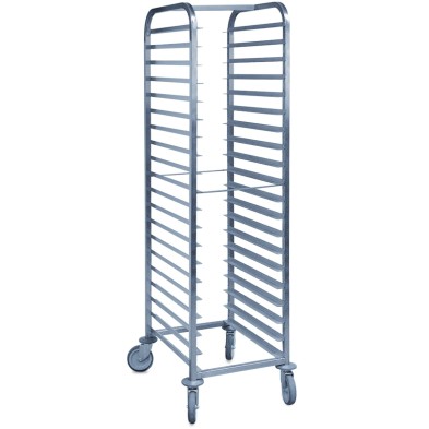 Carro bandejero Inox 20 guias GN 1/1- 440x615x1880