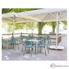 Parasol de aluminio Rio de 4x4 m