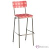Taburete alto Quinto para bares estilo Vichy