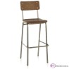Taburete alto Moneva en madera para bares