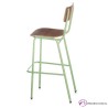 Taburete alto Moneva en madera para bares