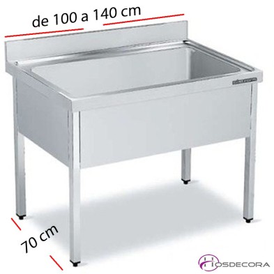 Fregadero para lavavajillas 135 x 50 cm -2 pozas