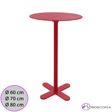 Mesa ALTA Cantavi tablero acero redonda desde 60 cm