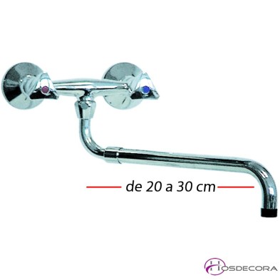 Grifo de caño extraíble dos aguas 34-540392