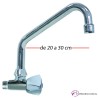 Grifo mural orientable un agua 34-547989