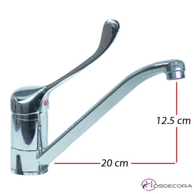 Grifo de barra de bar monomando manilla corta  34-548033