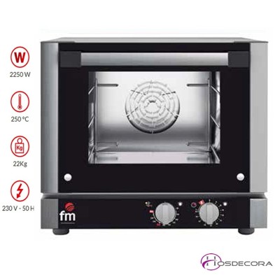 Horno Panadería 3 Bandejas GN 1/2 - 2250 W- RX-203