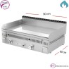 Plancha a Gas Cromo Duro 90x60 cm -20mm-PC-90-N