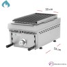 Barbacoa a Gas Pavonada-Volvanica 35x55cm -PB-30
