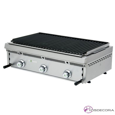 Barbacoa a Gas Pavonada-volcánica 90x55 cm-PB-90