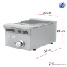 Cocina Eléctrica Sobremesa 30x50 -2.6Kw- ELE-31EM