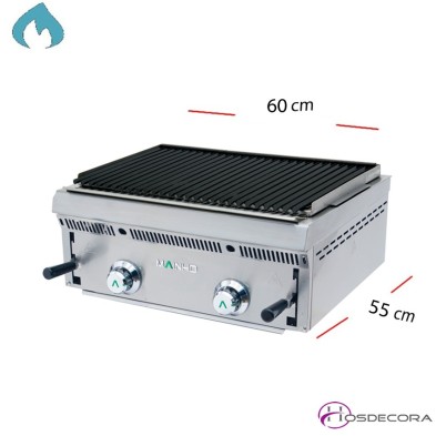 Barbacoa a Gas Pavonada-Volcánica 60x55 cm-PB-60