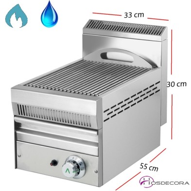 Barbacoa de Agua a Gas Inox-Varilla 33x55- NG-33