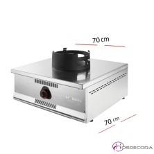 Cocina Wok Sobremesa 70x70 12 Kw- W-100-ECO