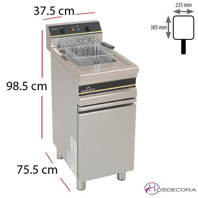 Freidora de hostelería electrica 20l. - 12kW