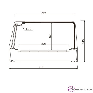 Vitrina refrigerada de Tapas 08-20R-F120