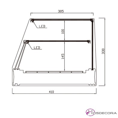 Vitrina para tapas ABF-120R