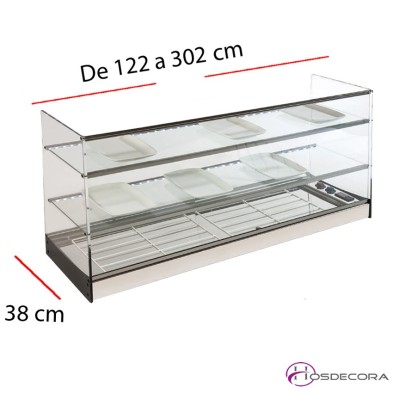 Vitrina refrigerada 3 pisos grupo remoto 08-TR-3-120+