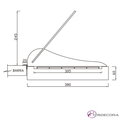 Placa fría de encastrar con grupo remoto