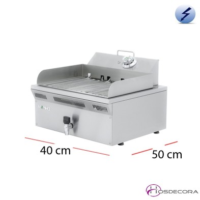Barbacoa eléctrica fondo 50 - 2.2 kW - 28-ELB-41-EM