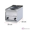 Encimera de cocción monofásica 30x50 cm 2,5kW