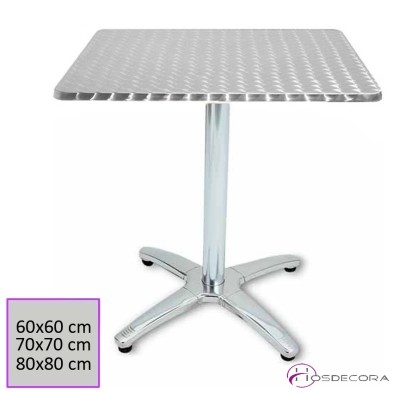 Mesa para Terraza Tablero Inox Cuadrada - 29 ARJONA