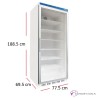 Nevera Alta Refrigerada 600 L. 77.5x69.5 cm - APS-601