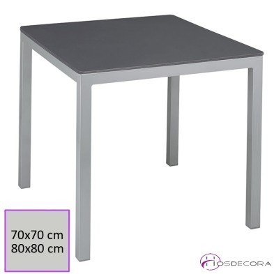 Mesa cuadrada para terraza apilable Luesma