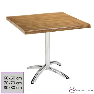 Mesa terraza bar cuadrada Werzalit - Pomer