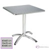 Mesa terraza aluminio cuadrada - Pomer