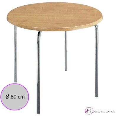 Mesa terraza cafetería Aladren redonda- WERZALIT